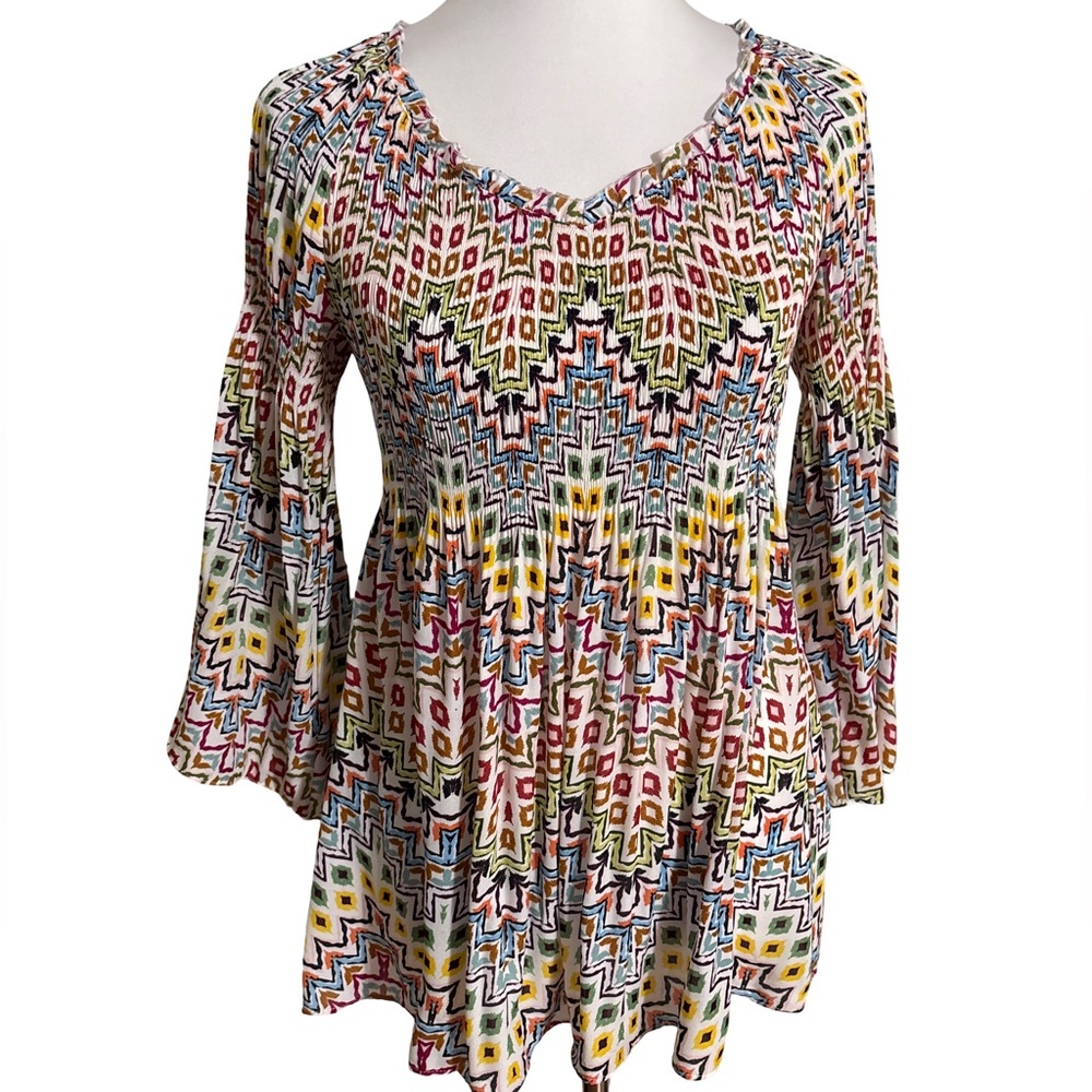 Spense Geometric Print Blouse